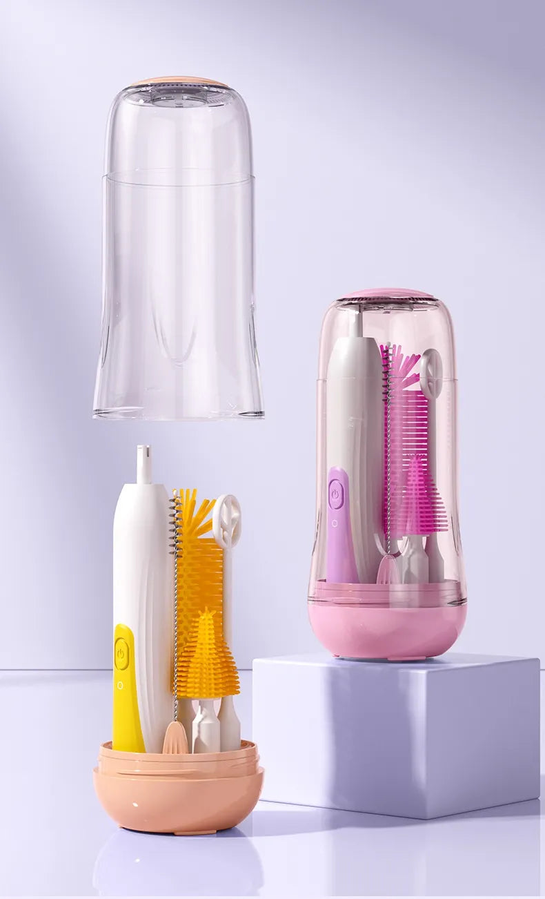 Electric Baby Bottle Cleaning & UV Sterilizer Set