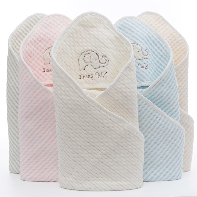 WarmNest™ Hooded Cotton Swaddle Blanket for Newborns