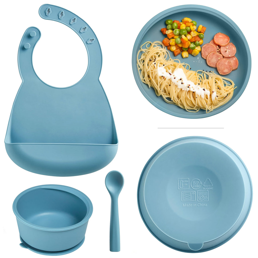 KUB Silicone Baby Feeding Set with Suction Bowl