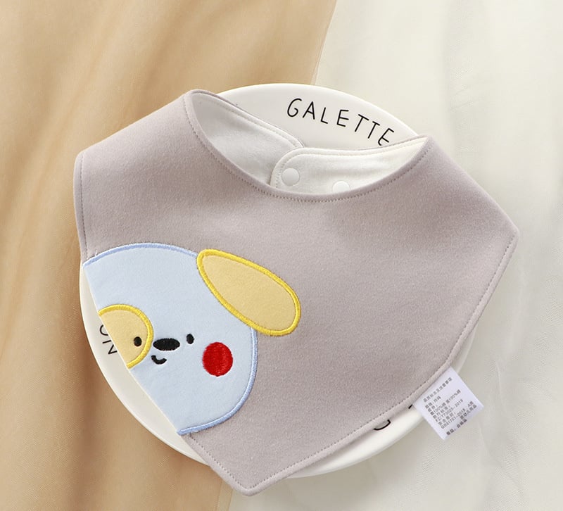 WarmNest™ Soft Cotton Baby Bib – Cartoon Bandana Bib for Newborns & Toddlers
