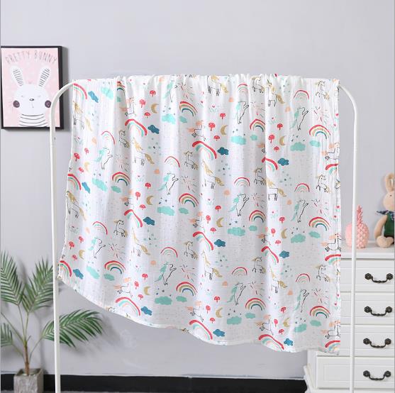 Double Layer Gauze Baby Bath Towel 110x120 cm