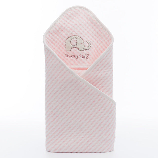 WarmNest™ Hooded Cotton Swaddle Blanket for Newborns
