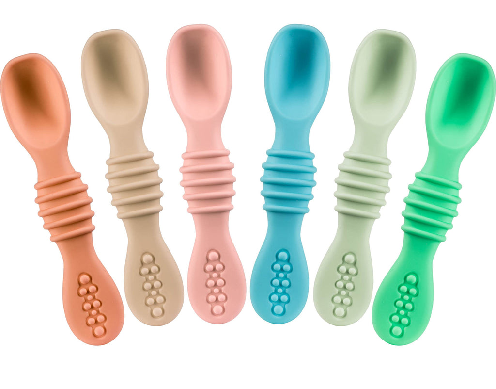 Baby Silicone First Feeding Spoons Set