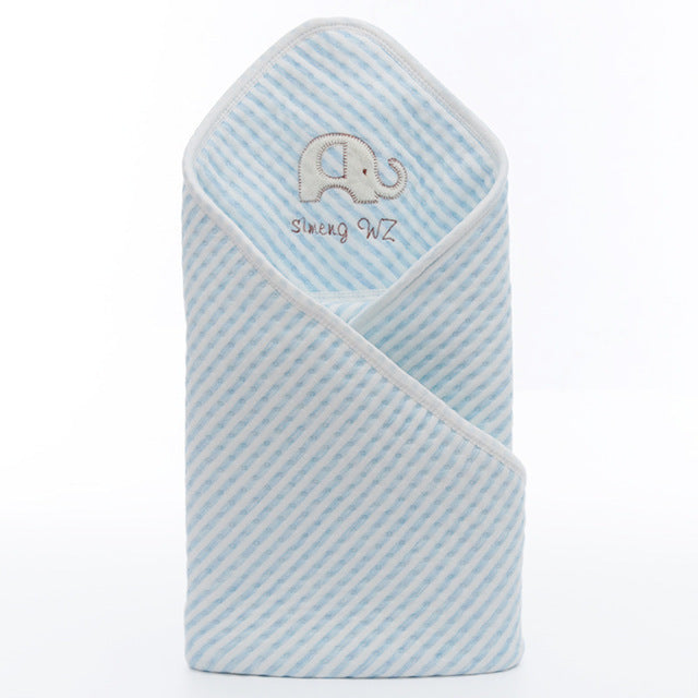 WarmNest™ Hooded Cotton Swaddle Blanket for Newborns