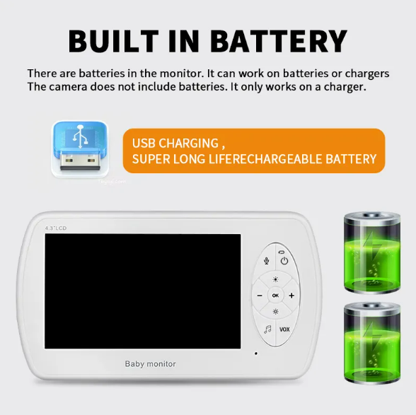 WarmNest™ HD Baby Monitor 4.3"