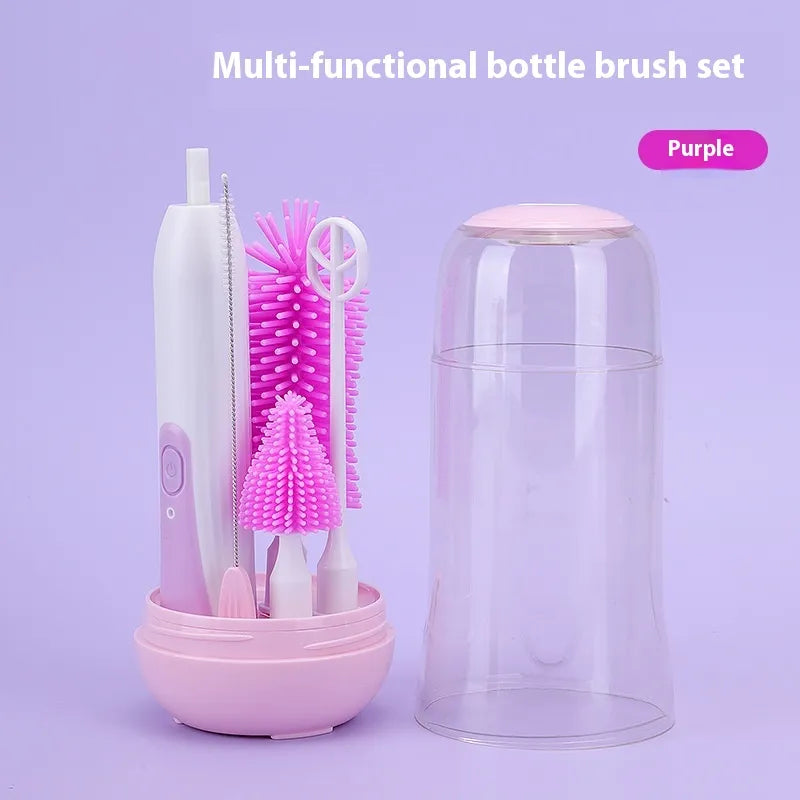 Electric Baby Bottle Cleaning & UV Sterilizer Set