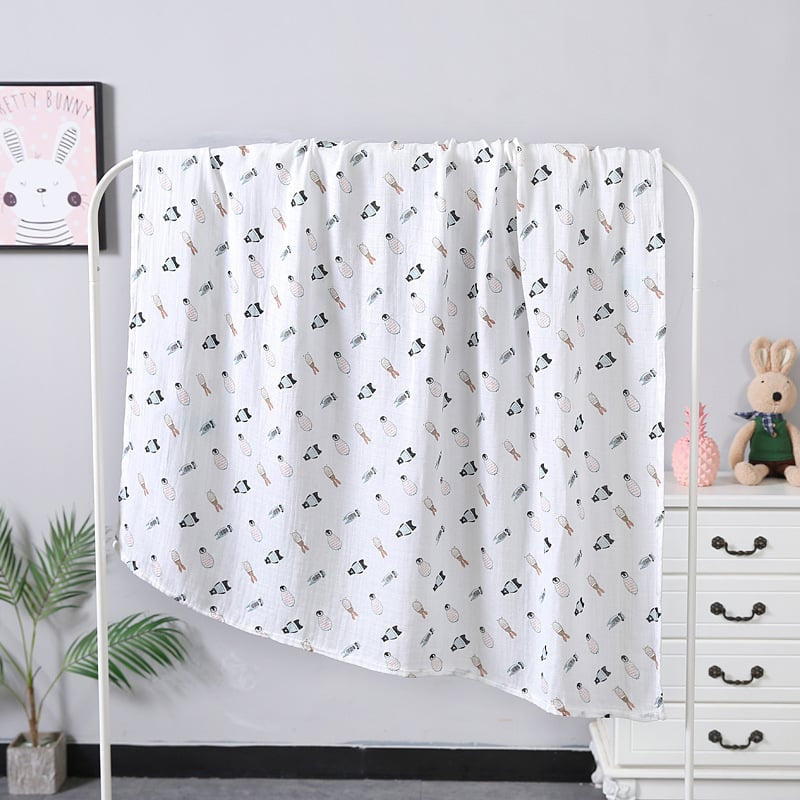 Double Layer Gauze Baby Bath Towel 110x120 cm
