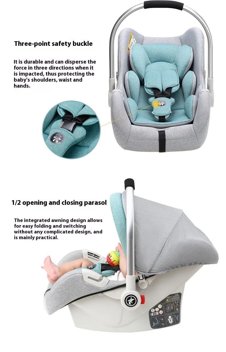 WarmNest™ Foldable Travel Baby Car Seat