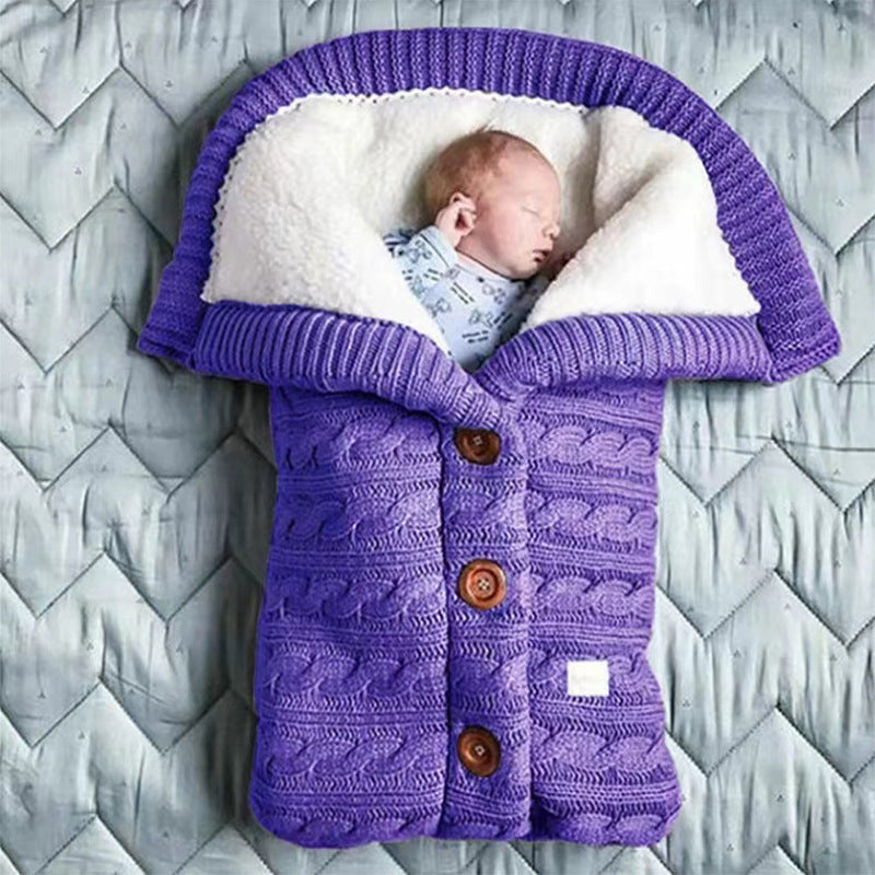 WarmNest™ Autumn & Winter Baby Stroller Sleeping Bag with Buttons