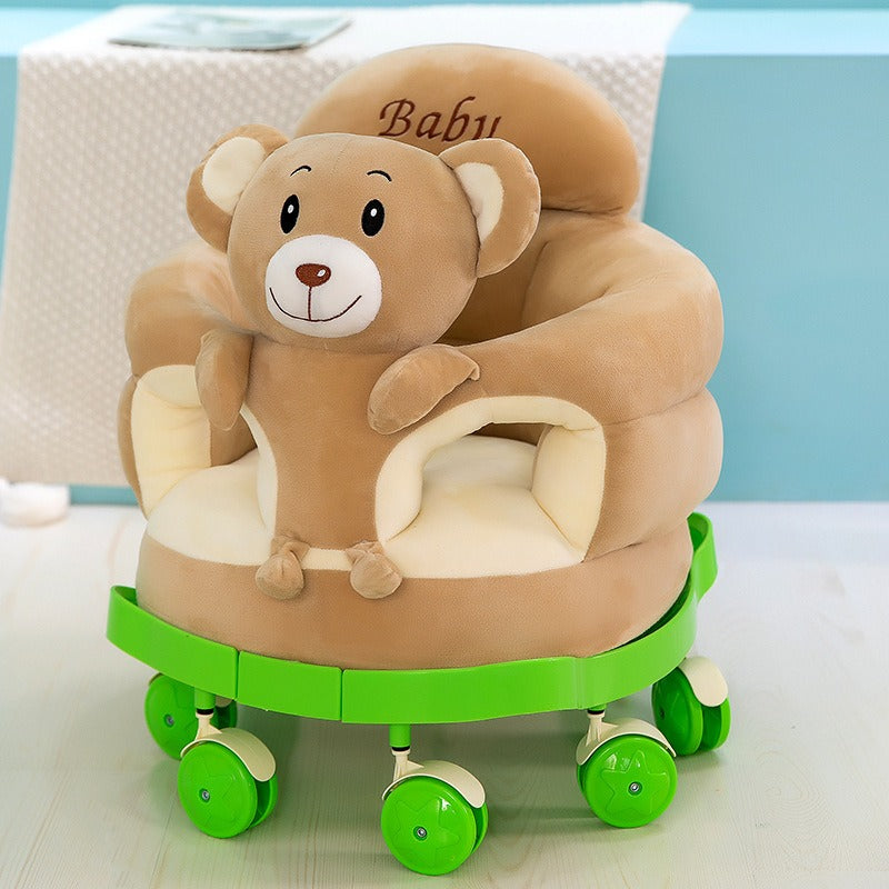 WarmNest™ Plush Baby Learning Seat – Soft Animal Sofa Chair for Infants & Toddlers