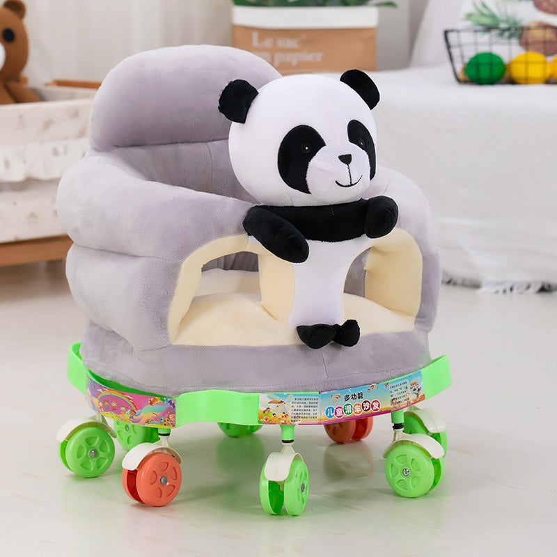 WarmNest™ Plush Baby Learning Seat – Soft Animal Sofa Chair for Infants & Toddlers