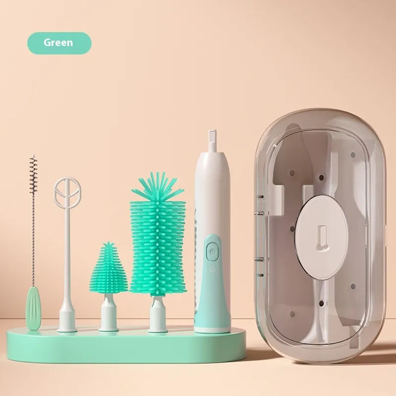 Electric Baby Bottle Cleaning & UV Sterilizer Set