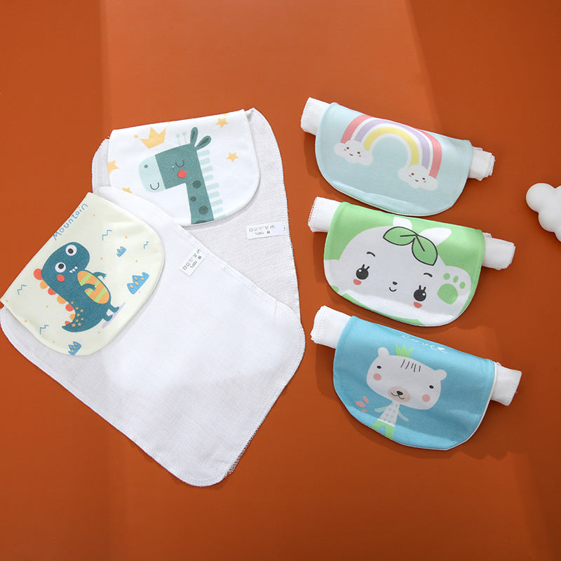 WarmNest™ Summer Cotton Baby Sweat Absorbent Towel – Soft Breathable Back Pad for Infants & Toddlers