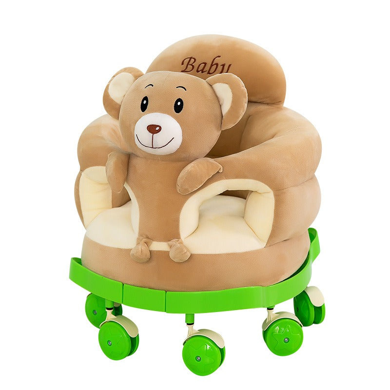 WarmNest™ Plush Baby Learning Seat – Soft Animal Sofa Chair for Infants & Toddlers