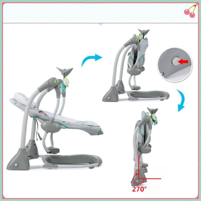 WarmNest™ Intelligent Baby Swing Chair – Electric Rocking Seat with Music & Timer