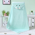 WarmNest™ Cotton Hooded Baby Bath Towel with Cartoon Ears
