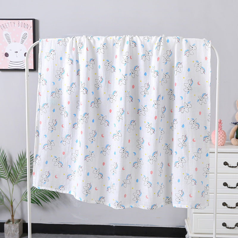 Double Layer Gauze Baby Bath Towel 110x120 cm