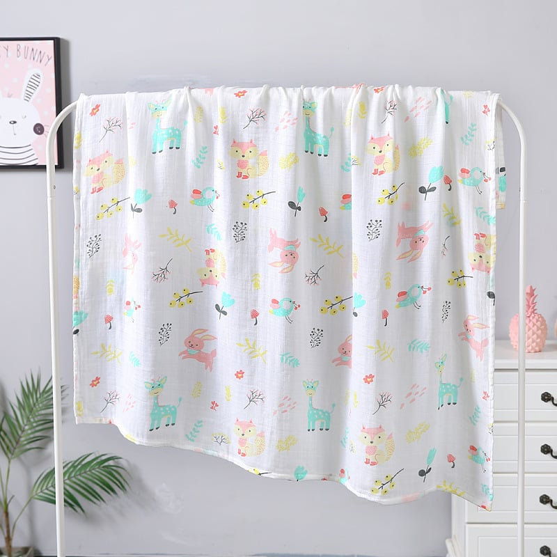Double Layer Gauze Baby Bath Towel 110x120 cm