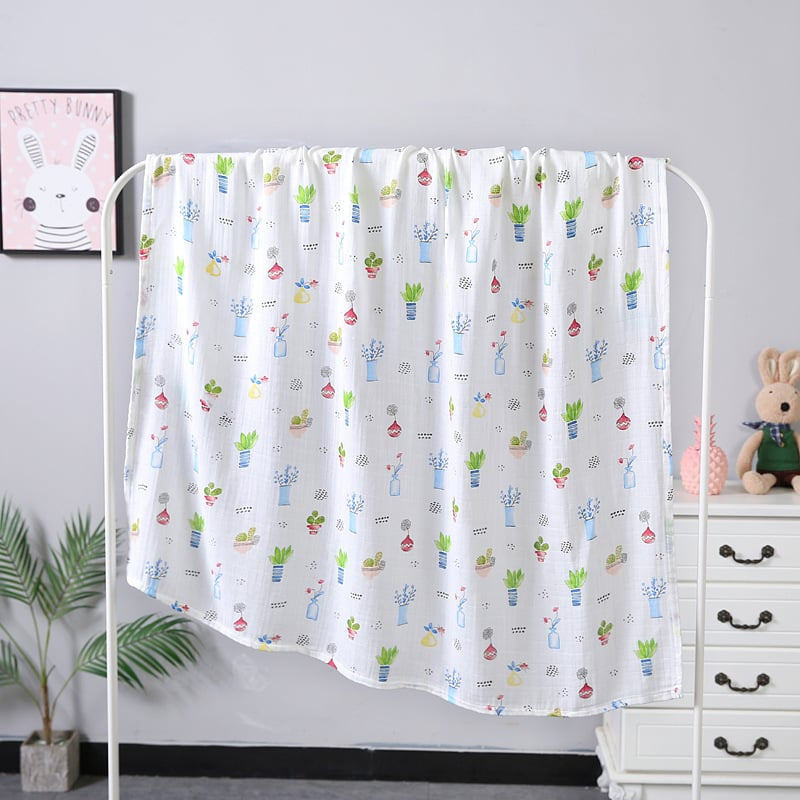 Double Layer Gauze Baby Bath Towel 110x120 cm