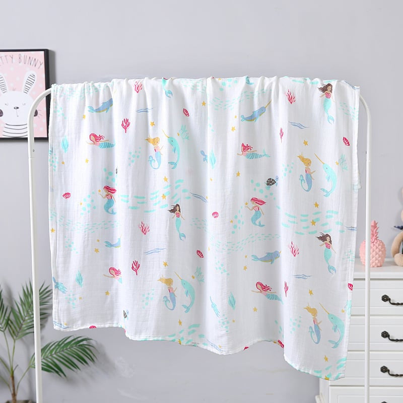 Double Layer Gauze Baby Bath Towel 110x120 cm