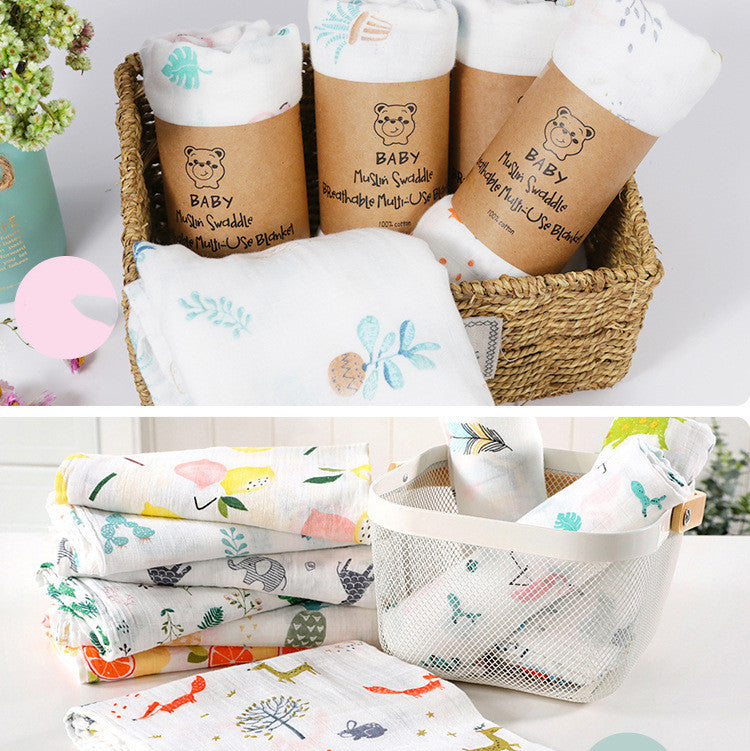 Double Layer Gauze Baby Bath Towel 110x120 cm