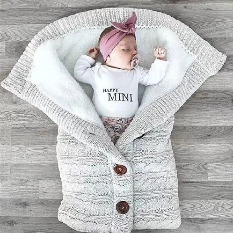 WarmNest™ Autumn & Winter Baby Stroller Sleeping Bag with Buttons
