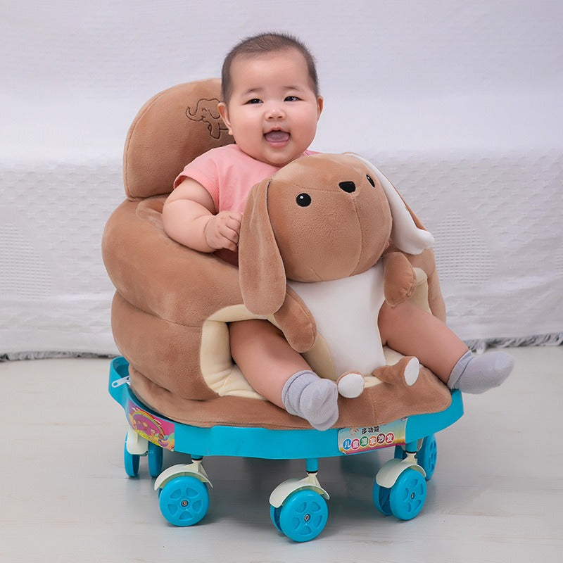 WarmNest™ Plush Baby Learning Seat – Soft Animal Sofa Chair for Infants & Toddlers