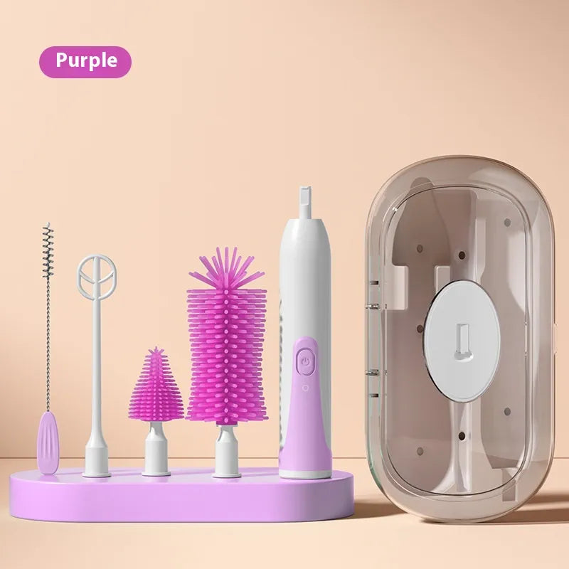 Electric Baby Bottle Cleaning & UV Sterilizer Set