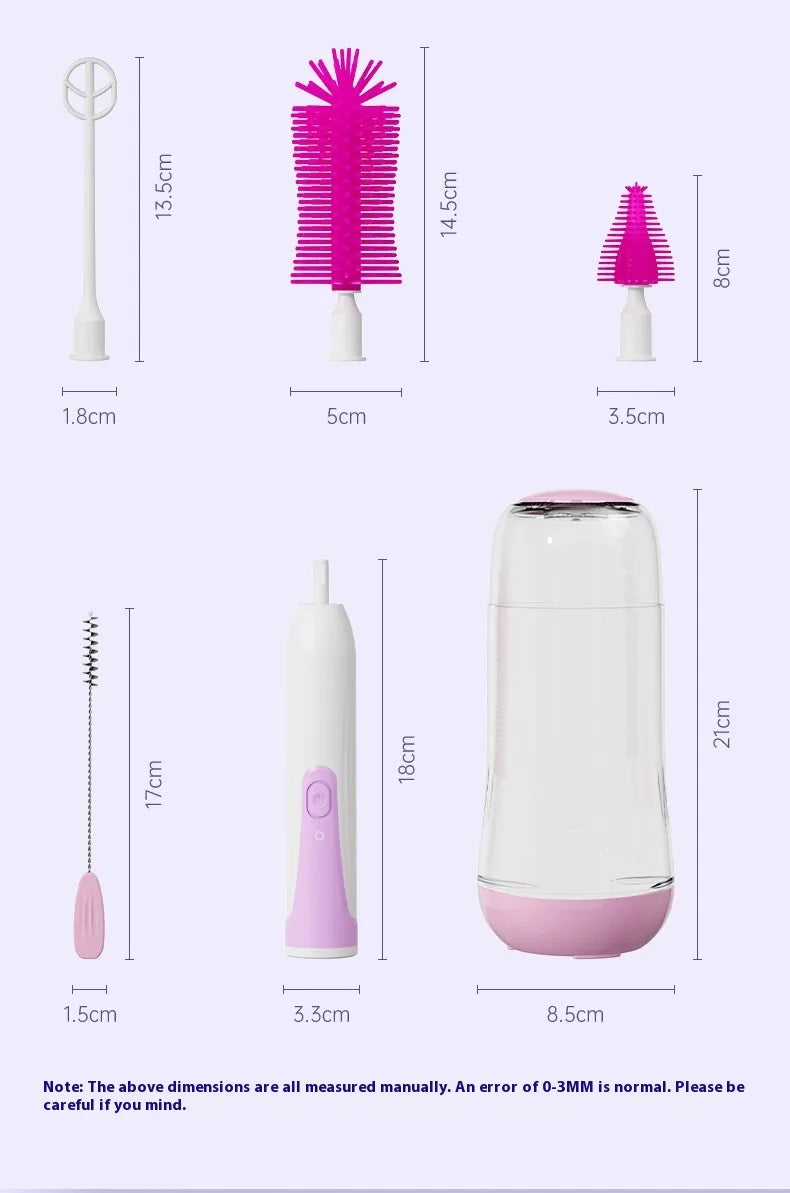 Electric Baby Bottle Cleaning & UV Sterilizer Set